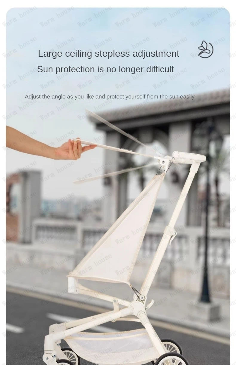 2025 new high-view baby stroller Ultra-light foldable travel stroller Portable outdoor baby Carriage Comfortable stroller