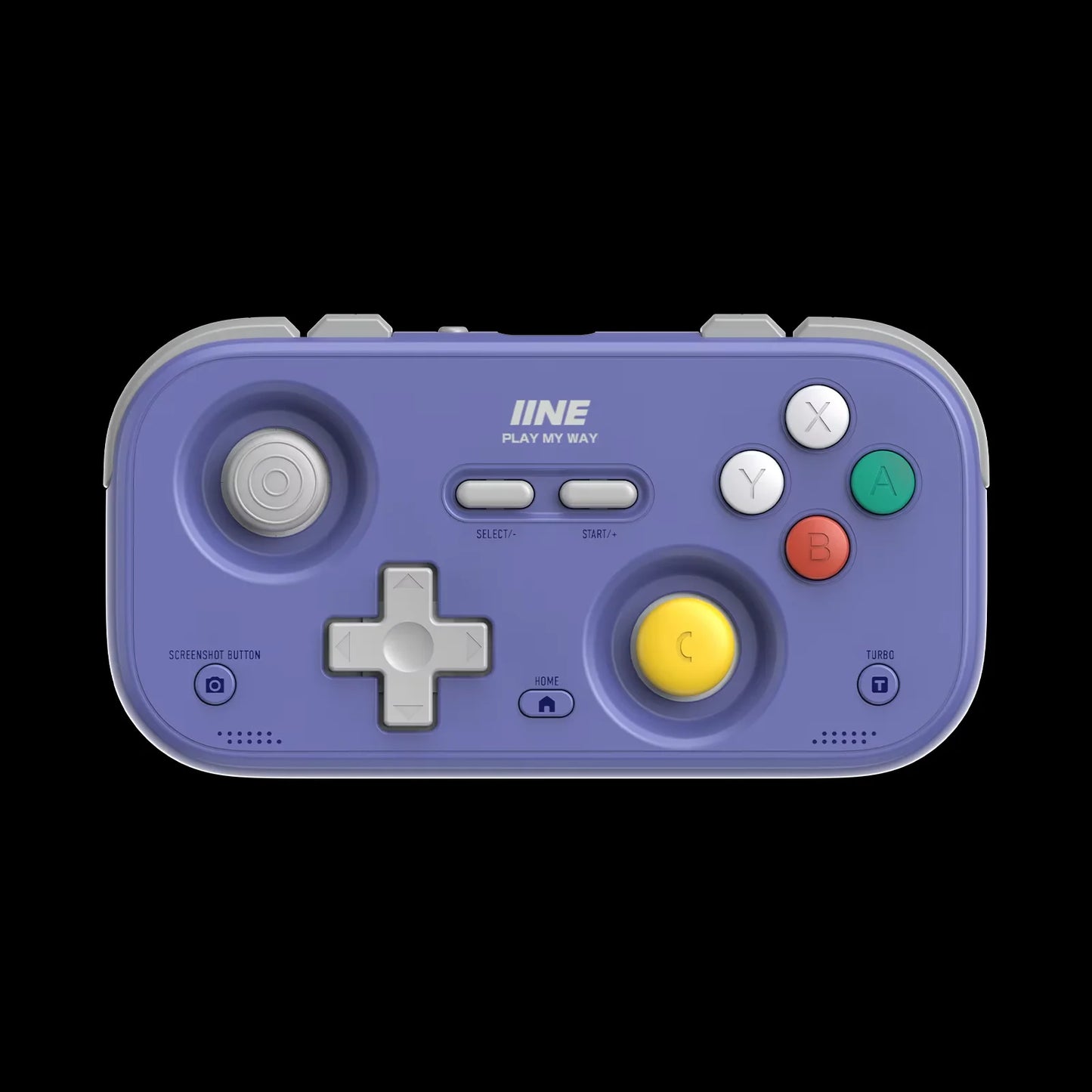 IINE Pocket Mini Controller Palm-Sized Gamepads 1000hz Hall Joystick Short Video Remote Control Suitable for NS2 Android iPhone