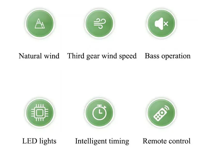 360° Shaking Head Fan Light E27 Universal Screw Head Remote Control Fan Lamp RGB 16 Color Light 360 ° Shaking Head Ceiling Fan