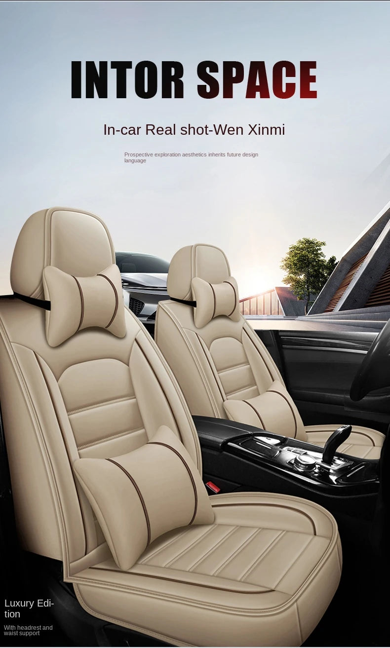 Universal Style Car Seat Cover for Volkswagen Touareg Golf ID3 ID4 X T-Cross Car Accessories Interior Details Seat Protector