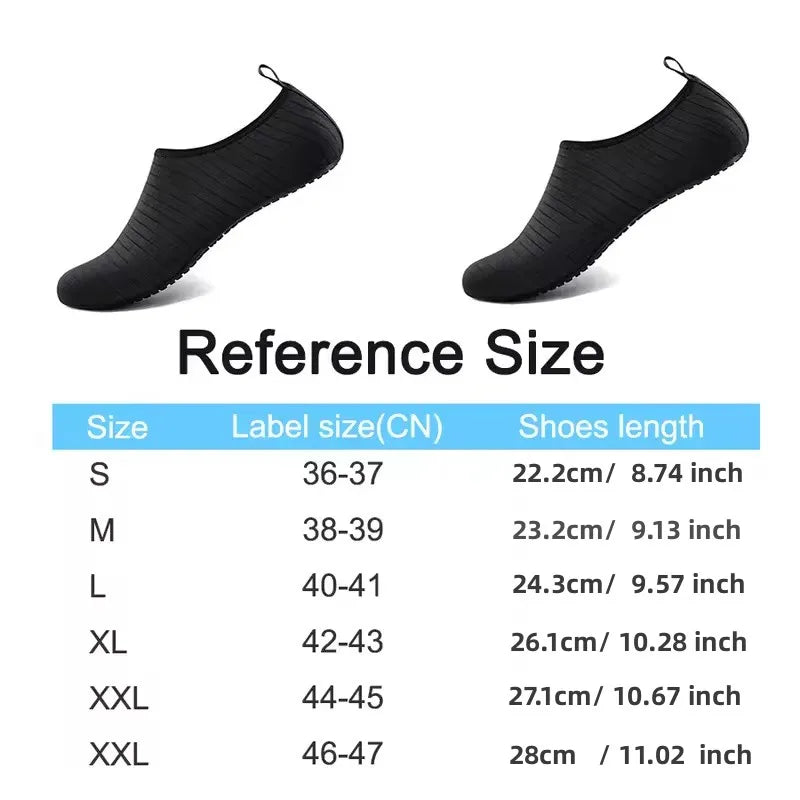 2026 New Beach Water Shoes Unisex Beach Quick-Drying Breathable Swimming Slippers Summer Anti-slip Casual Sports Water Sneakers