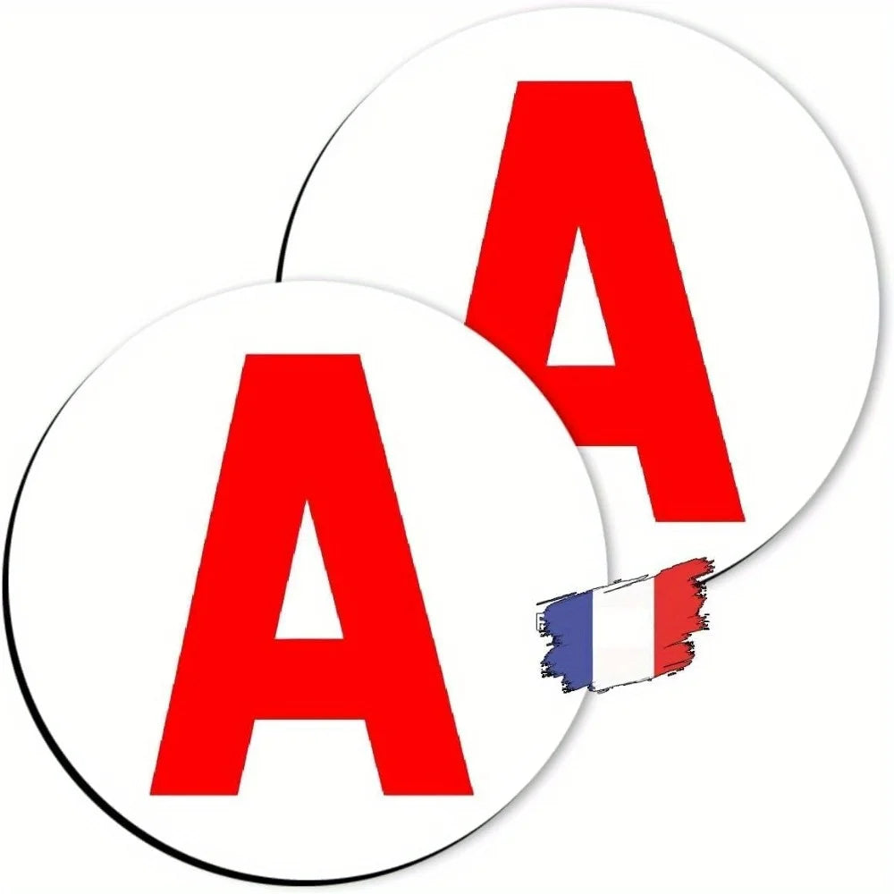 Letter A Car Magnet Sticker New Driver Car Magnet Accompanied Driving Sign Creative Anti Scratches Car Body Sticker New Driver