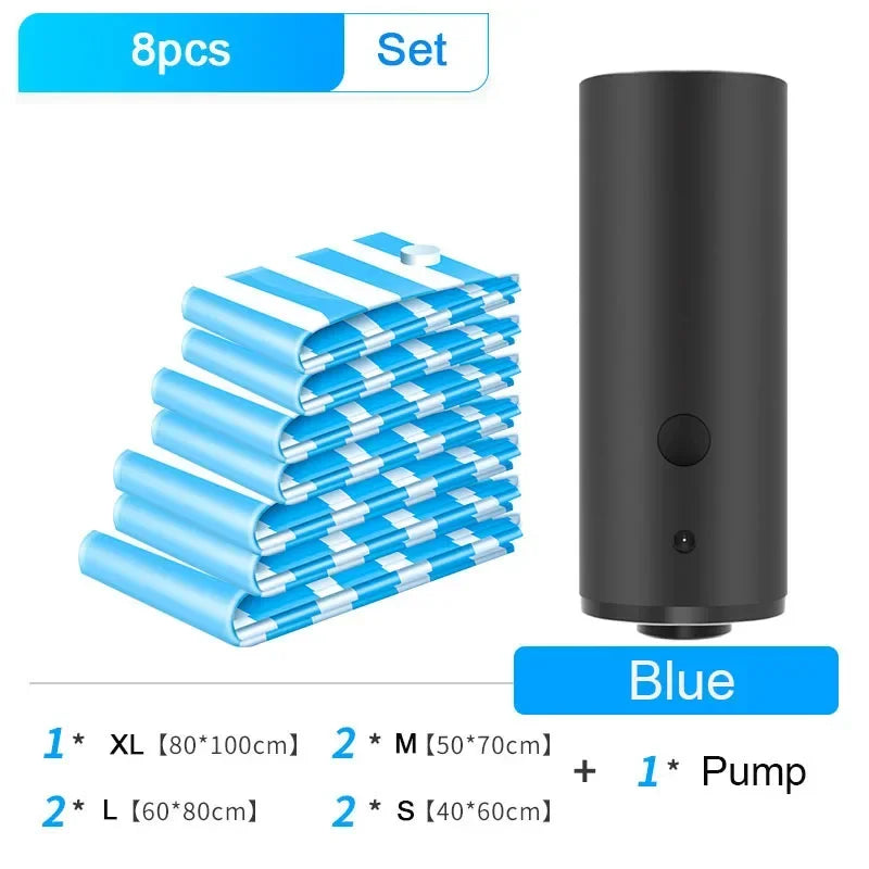 Electric Vacuum Storage Pump for Travelling Home Clothes Blankets Portable Hand Sous Vide Food Saver Vacuum Bags Sealer Machine