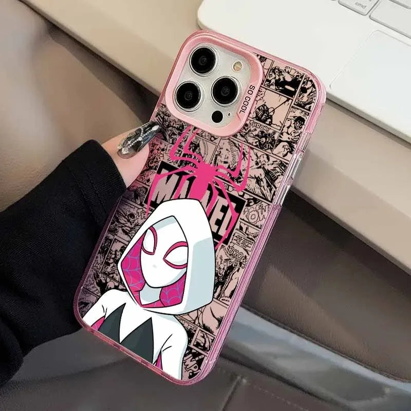 Cute S-Spiders Mens Phone Case For iPhone 17 17e 16e 16 15 14 13 12 11 mini ProMax X XR XSMAX 8 7 Air Plus Anti Fall Matte Cover