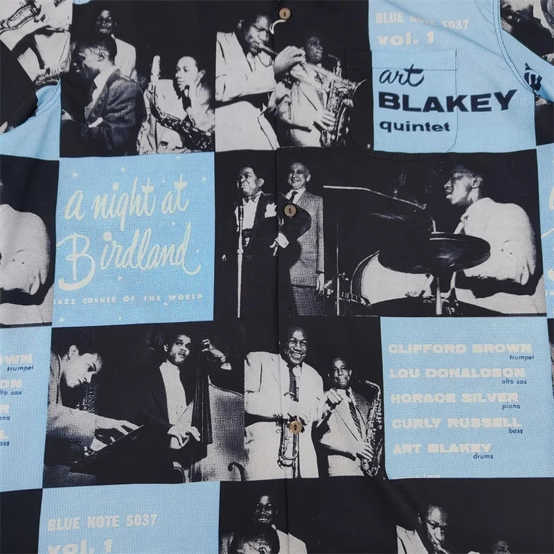 High-end Summer WACKO MARIA Solid Color Cursive wackomaria Embroidery Logo Simple Hawaii Short Sleeve Shirt