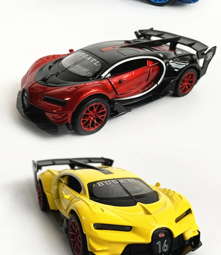 1：32 Bugatti Vision Gt Metal Alloy Car Model Diecast & Toy Vehicles Car Model High Simulation Miniature Scale Childrens Toy Gift