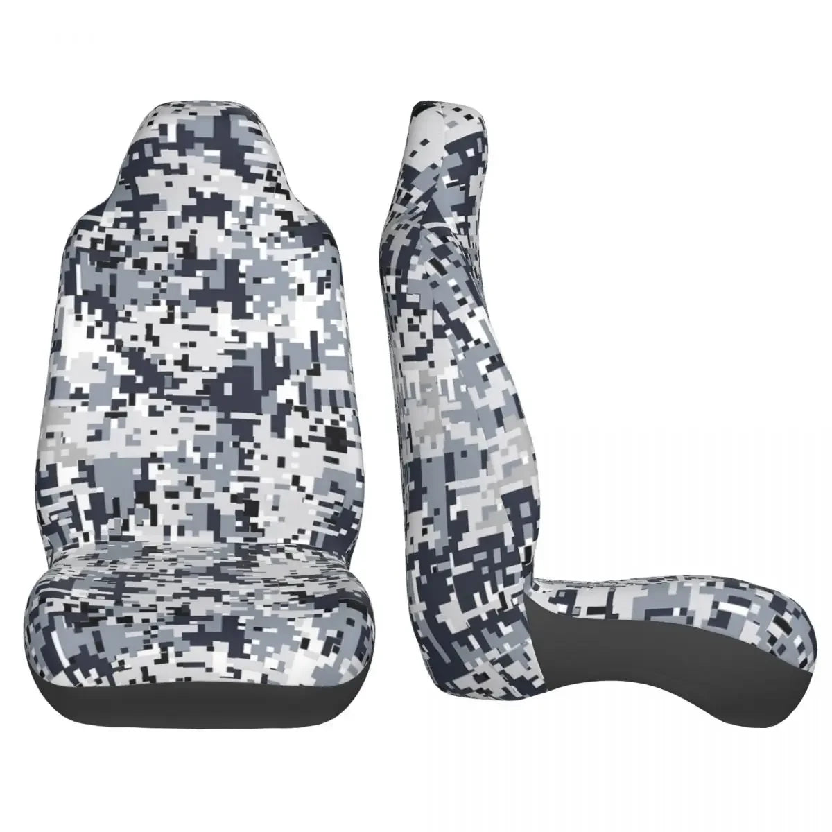 Urban Style Camouflage Universal Car Seat Cover Off-Road For SUV Multicam Front Rear Flocking Cloth Cushion Fabric Hunting