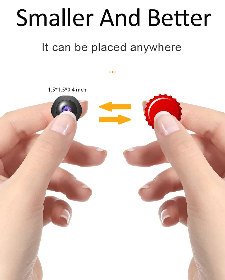 Mini IP Camera HD 1080P Covert Small Nanny Cam Video Voice Recorder Indoor Portable  Security CCTV Camera for Home and Office