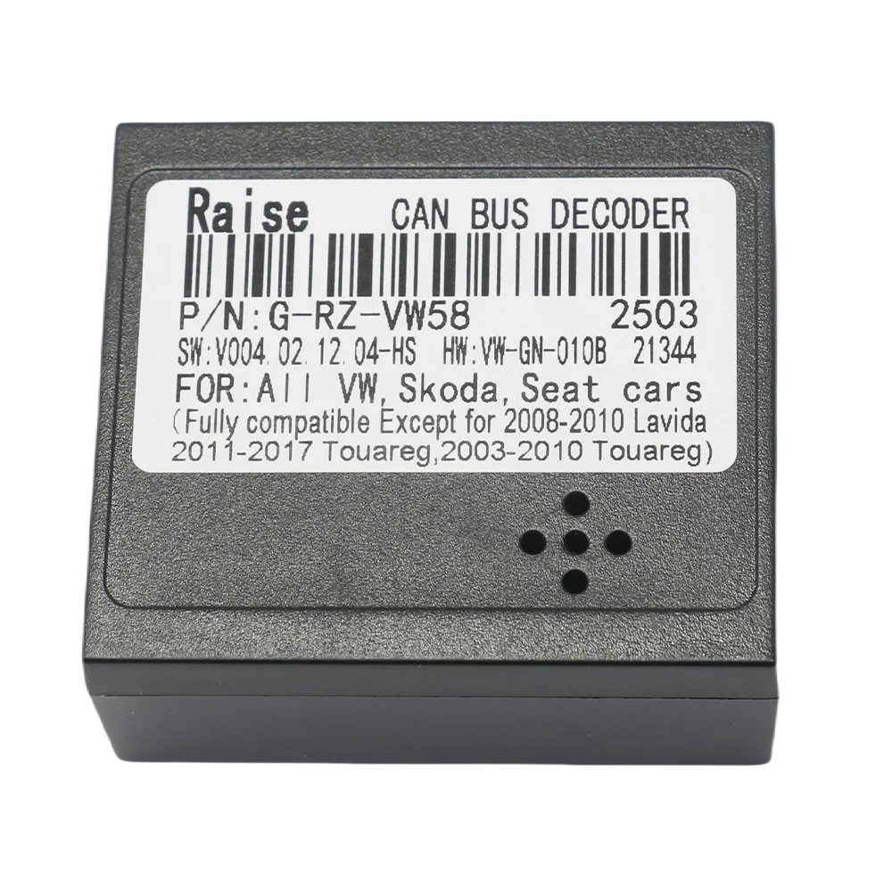 Raise VW-RZ-08 VW-RZ-58 Canbus Box For Android Volkswagen Skoda Seat Golf 5/6/Polo/Passat/jetta/Tiguan/Touran DVD Car Player