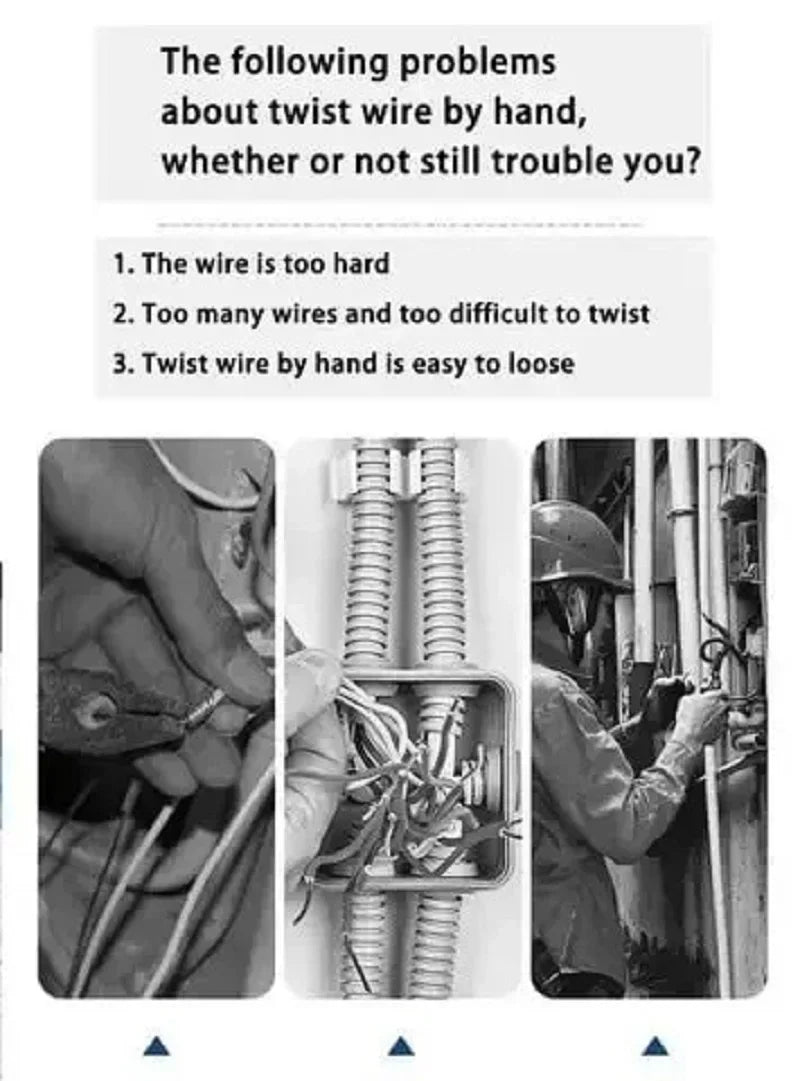 Wire Twisting Tools Quickly Twister Electrician Artifact for Power Drill Drivers Twisted Connector Cable Device Multi-tool /*-;'