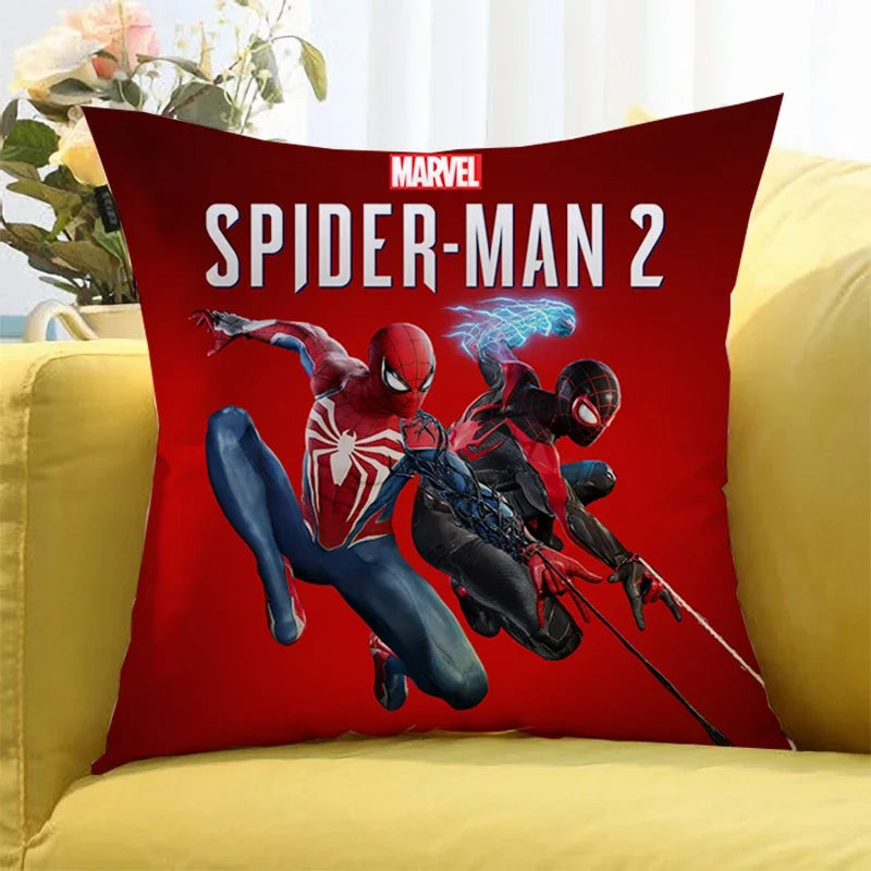 Marvels SpiderMans CM Pillowcase Pillowslip Plush Cartoon Anime Kids Birthday Cute Gifts Kawaii New Home Bedroom Decoration