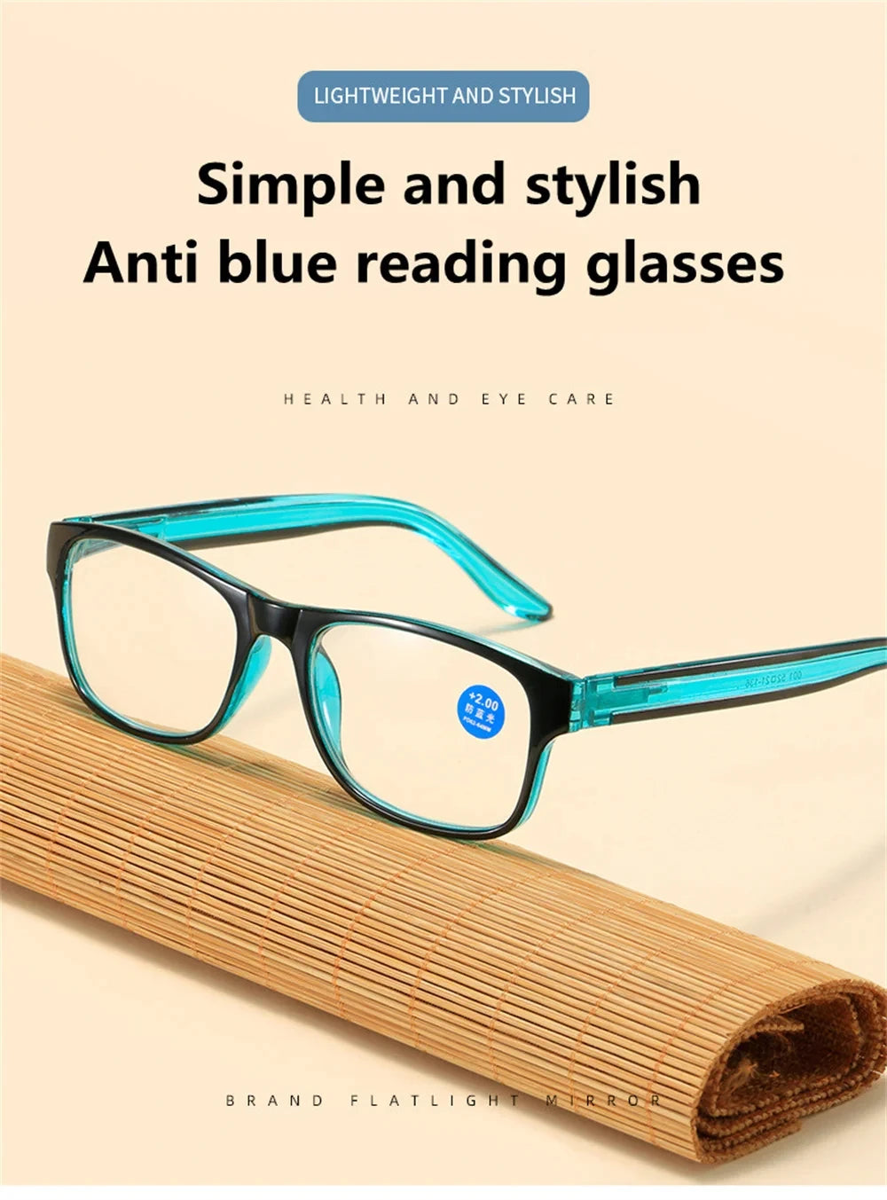 Anti Blue Light Reading Glasses Fashion Women Men Clear Sqaure Computer Presbyopic Eyeglasses Spring Legs Frame Eyewear