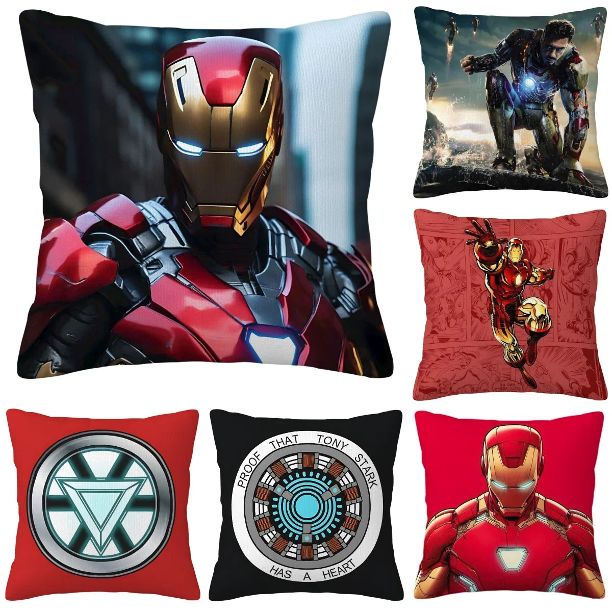 Iron Man Cushion Covers  Cushions Cover for Sofa Home Decorations Anime Interior Decoration Decorative Pillowcase Pillow