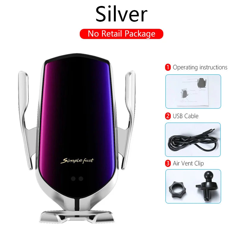Infrared Wireless Charger Sensing Automatic Clip For Sanmung S9 S10 iphone X XS Max XR 14 12 10W Infrared fast Wireless Chargers