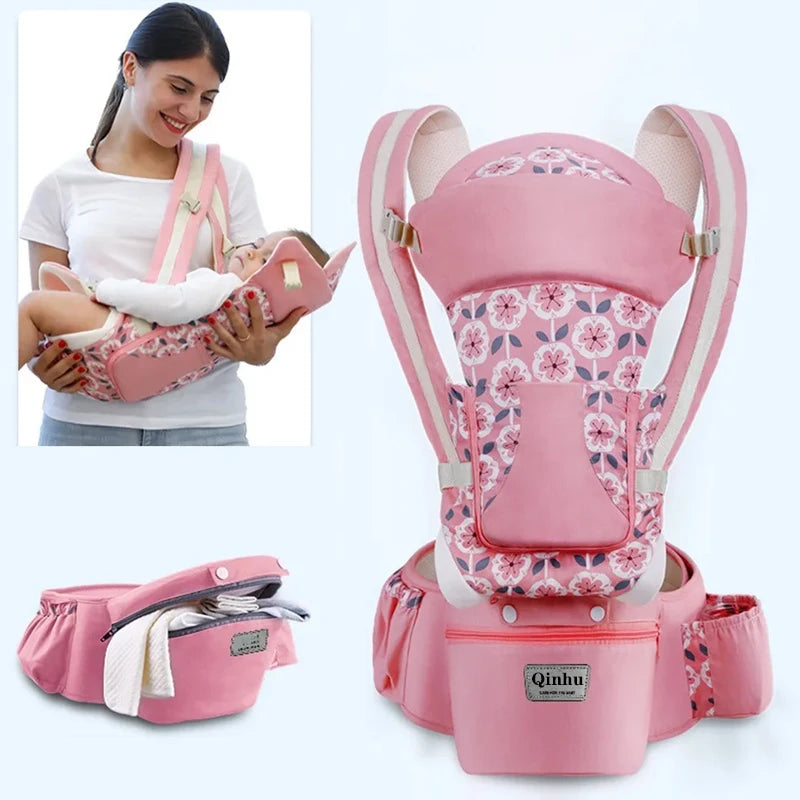 Baby Carrier Waist Stool With Storage Bag Kangaroo Shoulder Swaddle Sling Infant Kid Wrap Ergonomic Backpack Hipseat