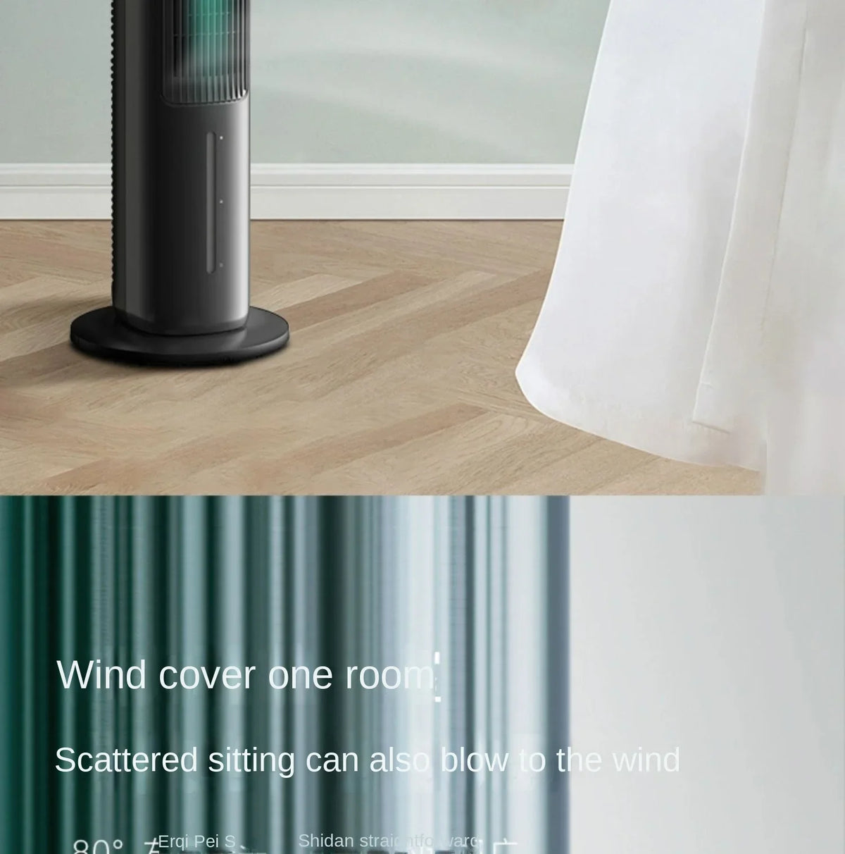 220V Gree air conditioning fan, air cooler, household mobile tower water small air conditioning fan AF
