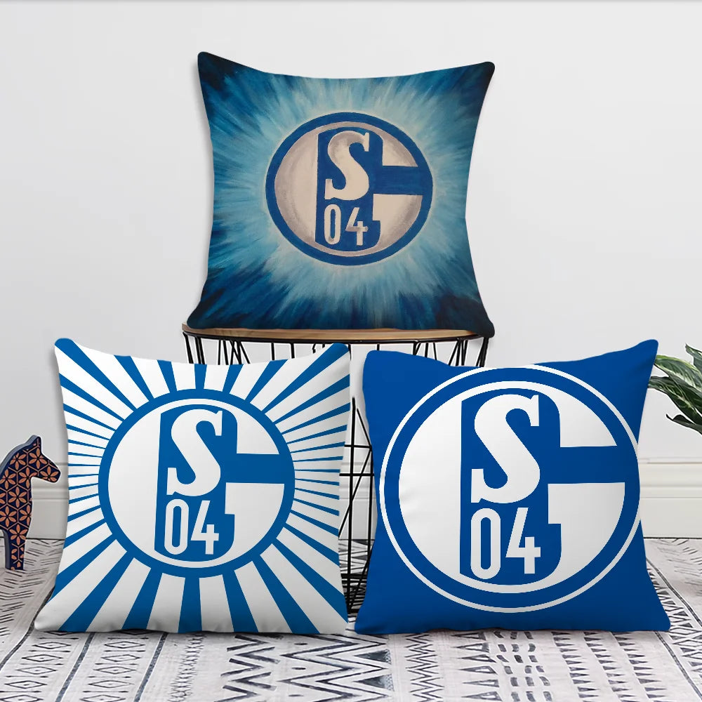 Football Club S-Schalke 04 History Cushion Cover Living Room Headboard Office Cushion Bedroom Cushion Sofa Nap Time Pillow Case