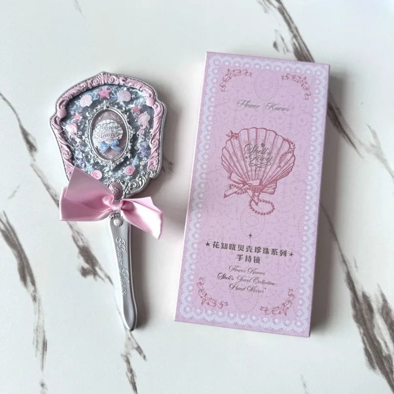 Flowerknows Shell Jewelry Gift Set Makeup Kit Full Professional Glitter Eyeshadow Palette Blush Baked Powder 10pcs Kits