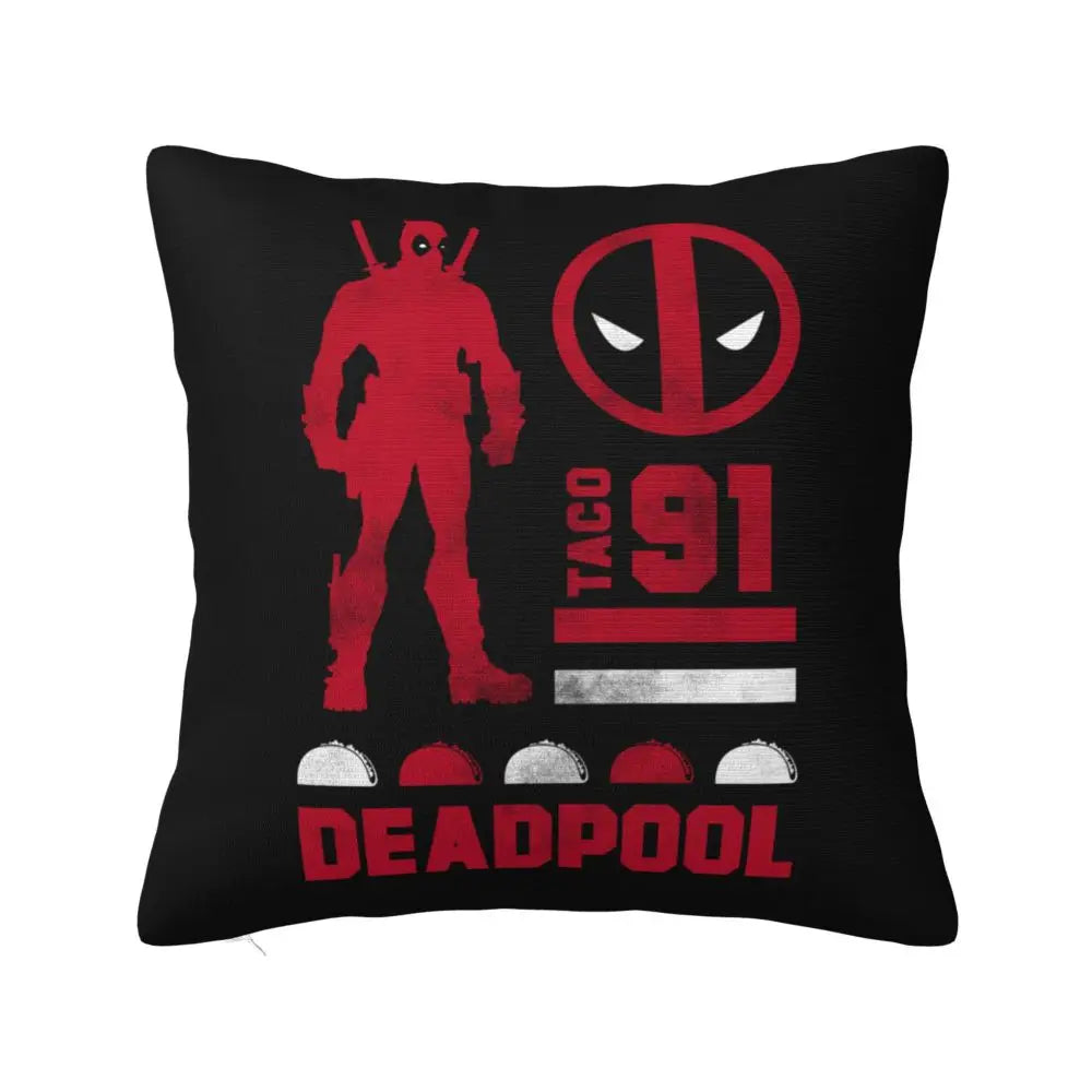 Custom Deadpool Wolverine Cartoon Manga Cushion Cover Soft Cute Pillows