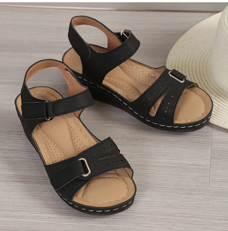 Women Shoes Sandals Summer Party Walking Shoes Retro Sandals For Women Wedge Sandals Ladies Soft Female Women Sandal Footwear