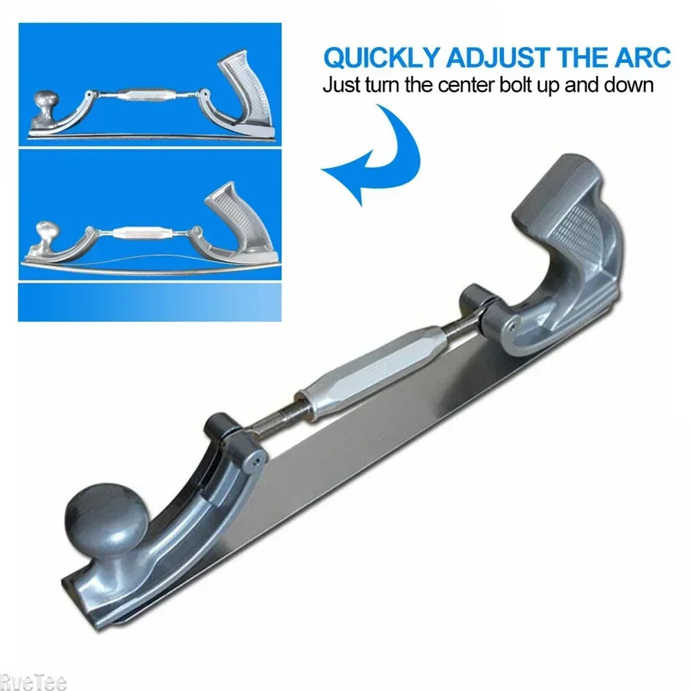 14" Adjustable Frame Polisher Metal Panel Polishing Curved Steel File Tools Dent Milled Tooth Files Holder Car Body Repair Kits