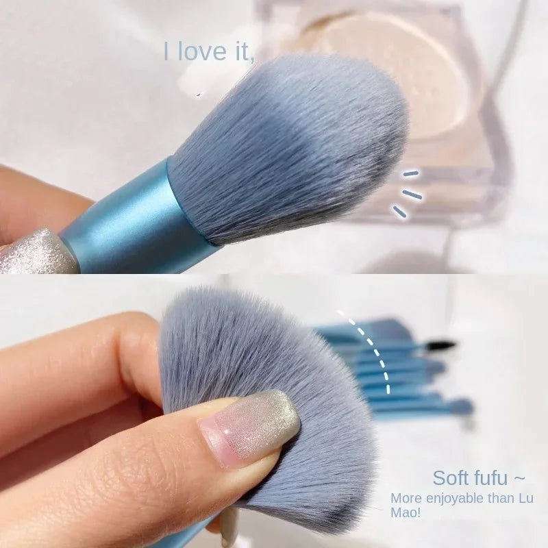 Portable 8Pcs Makeup Brush Set Soft Makeup Concealer Brush Blush Loose Powder Brush Eye Shadow Foundation Brush Beauty Tools