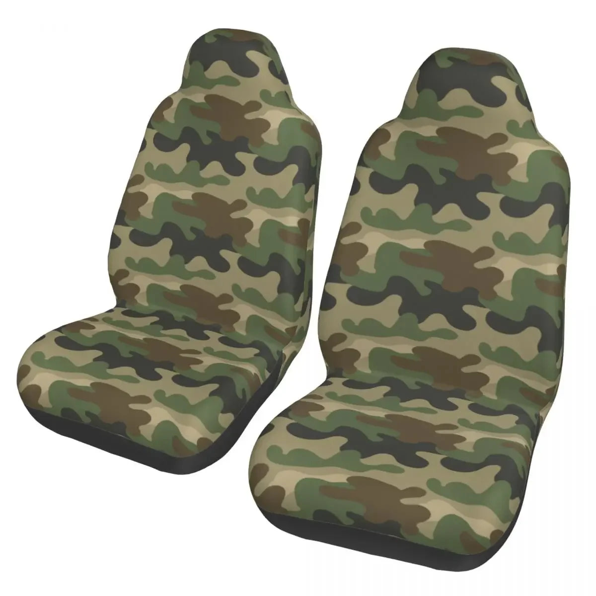 Urban Style Camouflage Universal Car Seat Cover Off-Road For SUV Multicam Front Rear Flocking Cloth Cushion Fabric Hunting