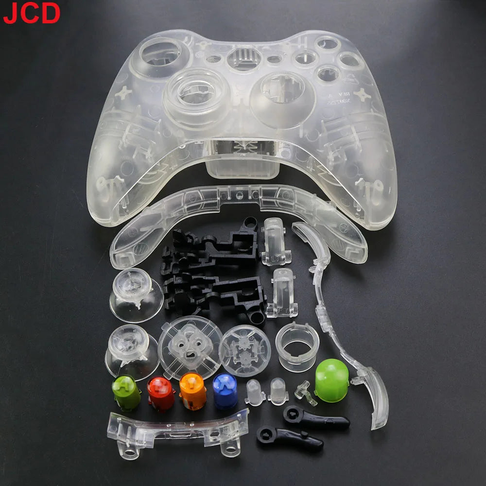 JCD Wireless Game Controller For XBox 360 Case Gamepad Protective Shell Cover Full Set With Buttons Analog Stick Bumpers