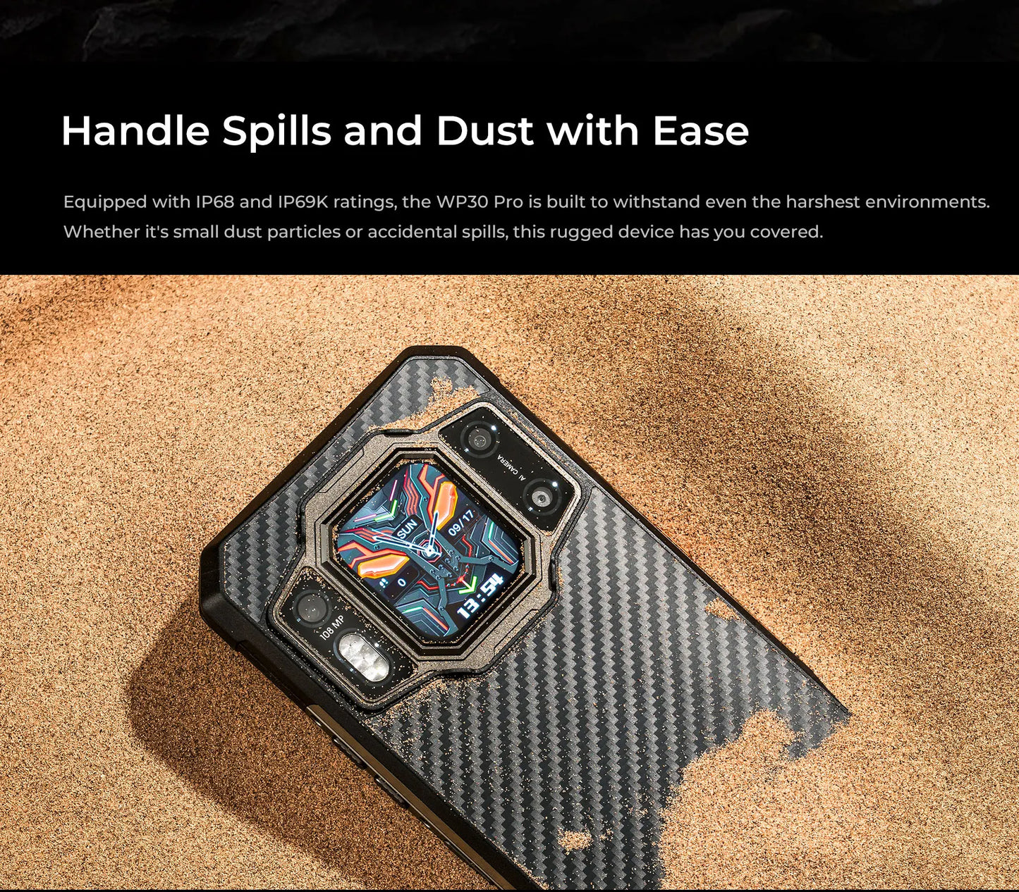 Oukitel WP30 Pro 120W 5G Rugged Smartphone android 13 12GB+512GB 11000 mAh 6.78" FHD+ Mobile Phone 108MP Cell Phone Global