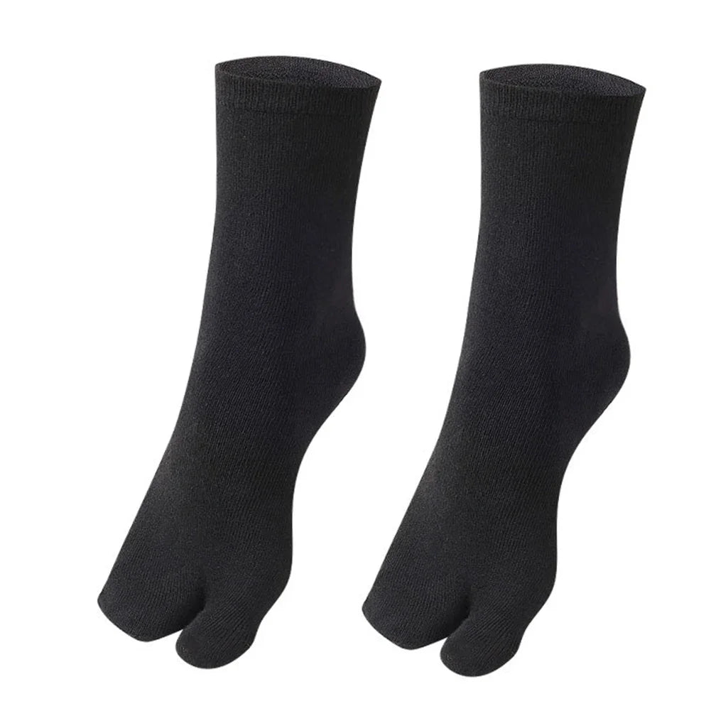 1-5Pair Japanese Style Two Finger Socks Unisex Clog Socks Polyester Toe Separation Socks Kimono Flip Flop Sandal Split Toe Sock