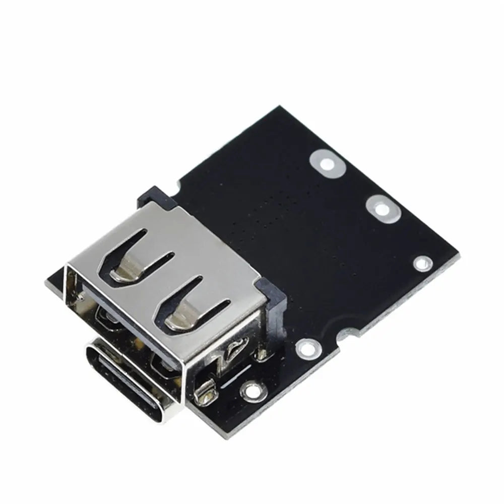 Type-C USB 5V 3A Boost Converter Step-Up Power Module Charge/Discharge Battery Protection Board With Switch LED Indicator