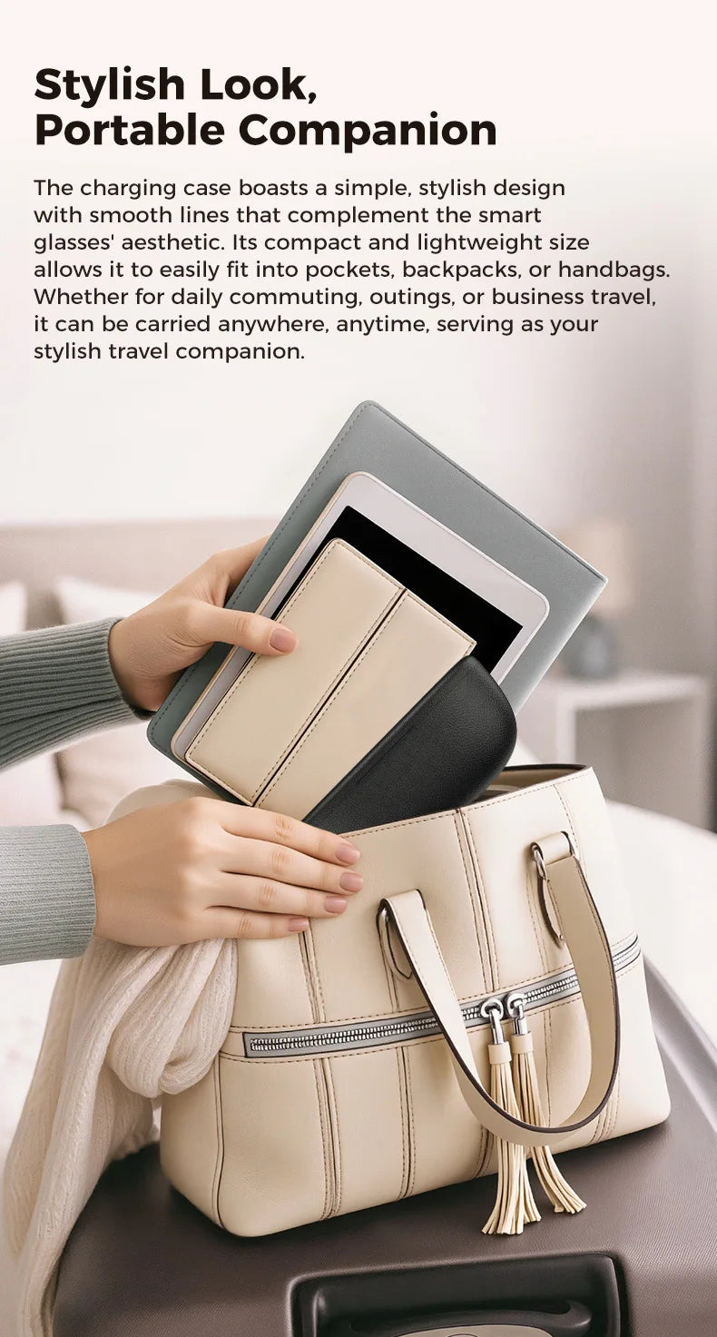 AI Smart Glasses M02Ultra with Charging Case - 800MP Camera, Object Recognition, Translation, WiFi, Navigation, Recording