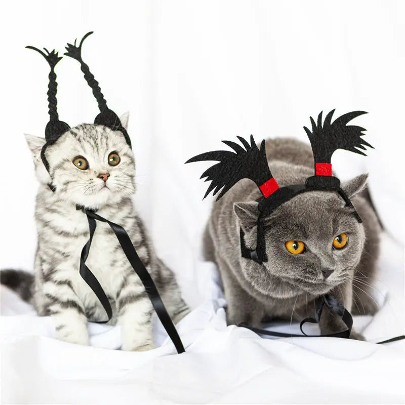 Pet Costume Funny Headwear for Cat Puppy Dog Halloween Photography Props Party Supplies Pet Accessories