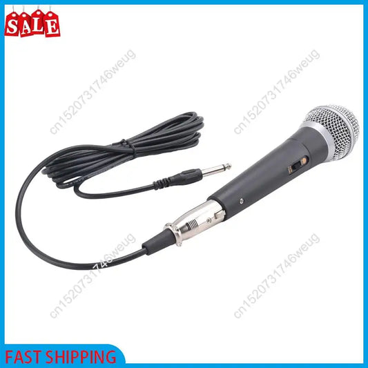 Flash Deal-Karaoke Microphone Handheld Professional Wired Dynamic Microphone Clear Voice Mic For Karaoke Vocal Music Performance