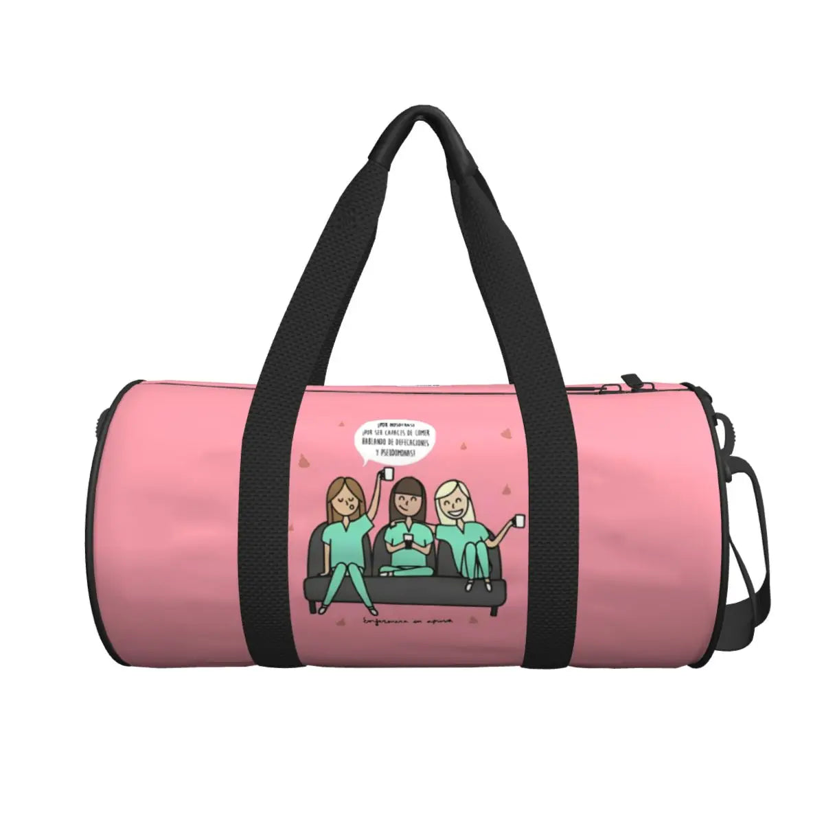 Couple Travel Bag Enfermera En Apuros Doctor Nurse Gym Bag Large Oxford Custom Handbag Colorful Casual Sports Bag