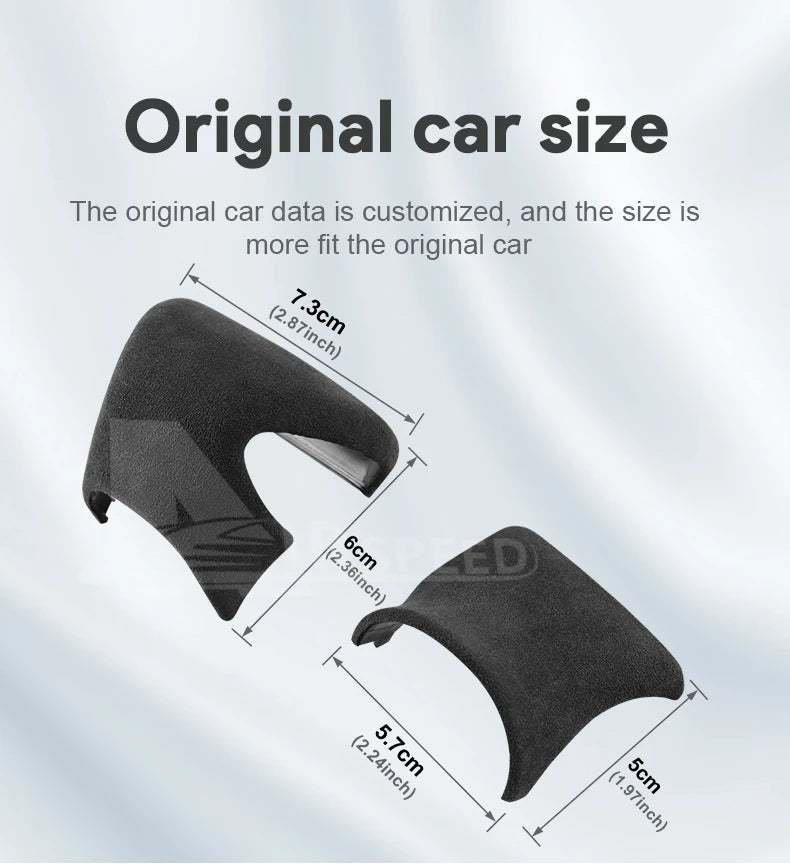 Top Suede Car Gear Knob Cover LHD RHD For Lexus ES ES200 ES250 ES300h ES350 2018-2023 2024 2025 for UX 2019-25 for LX 2022-25
