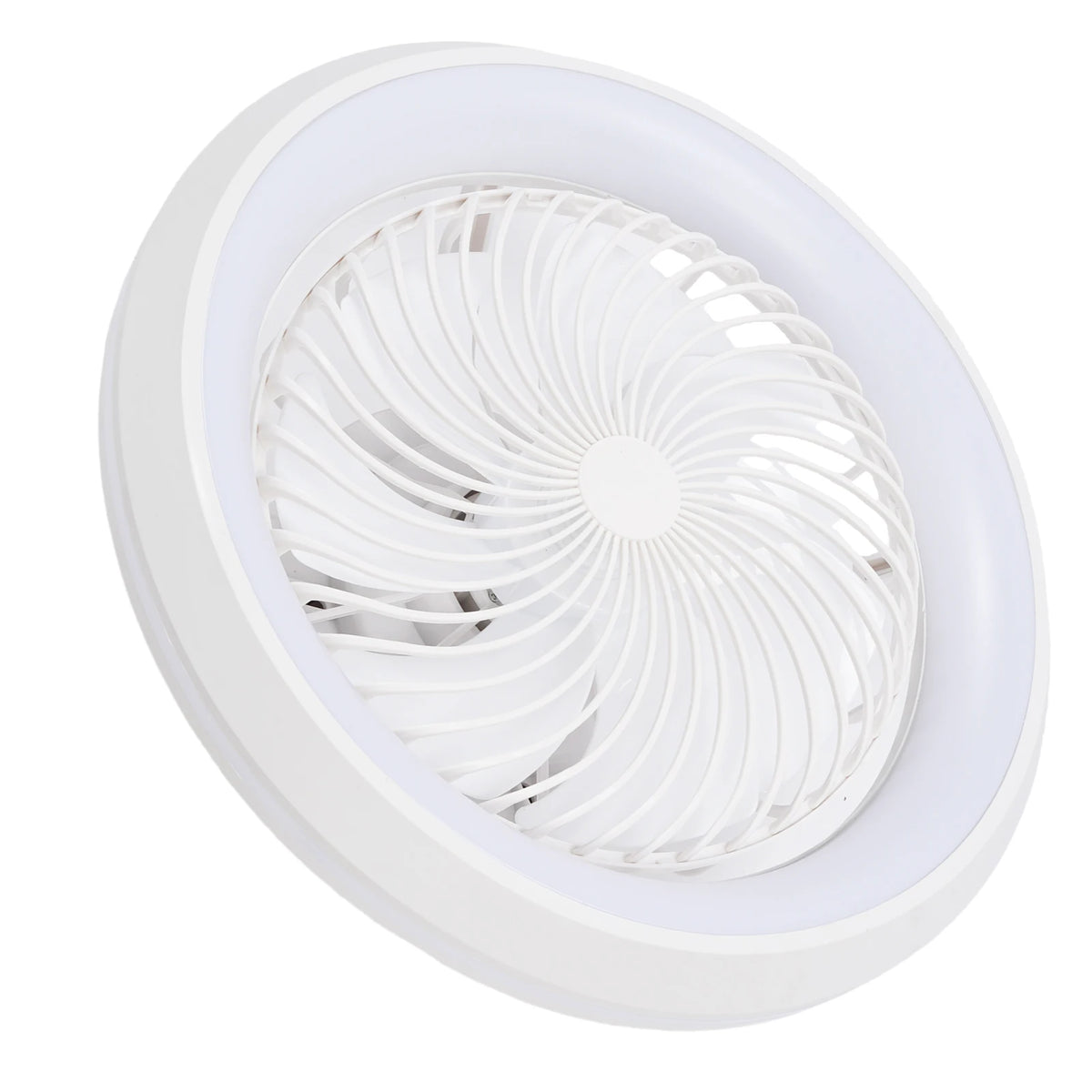 360 Degree Enclosed Circular Fan Light with Remote Control, 3-color Light, Ceiling Light for Living Room, Bedroom, Dining Room