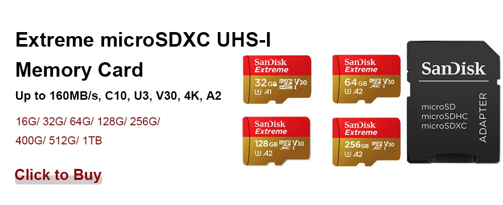 SanDisk Ultra MicroSDXC UHS-I Memory Card C10 Full HD A1 SanDisk MicroSDHC C4  MicroSD Card Trans Flash Card for Android Phone
