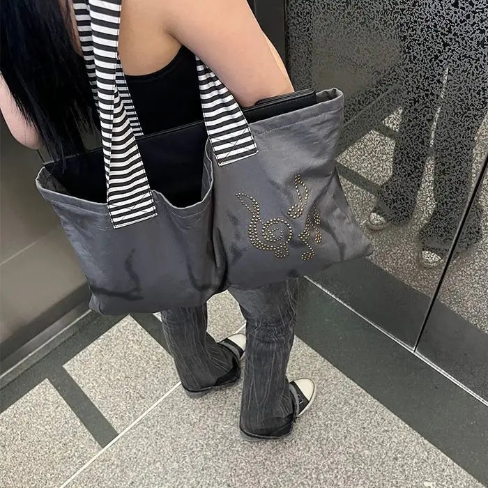 Tote Bag Women 2026 New Nylon Fashion Simple Office Lady High-Capacity Shoulder Bag Handbag