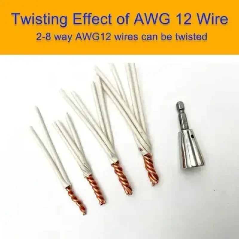 Wire Twisting Tools Quickly Twister Electrician Artifact for Power Drill Drivers Twisted Connector Cable Device Multi-tool /*-;'