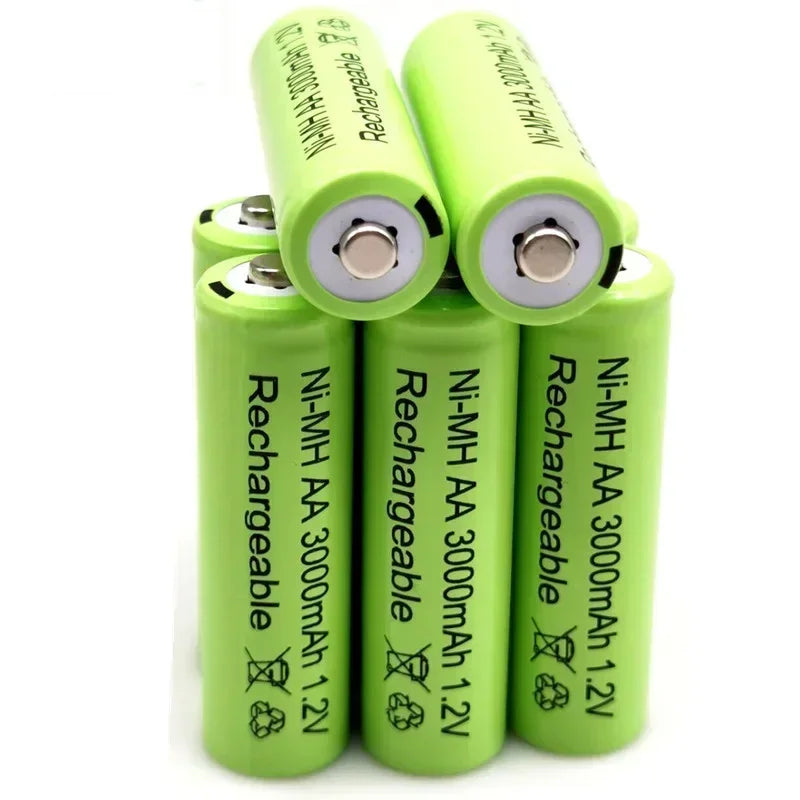 2025 New 1.2V 3000mAh Ni MH AA Rechargeable Battery Rechargeable Ni MH AA Rechargeable Toy Microphone  smok  повербанк