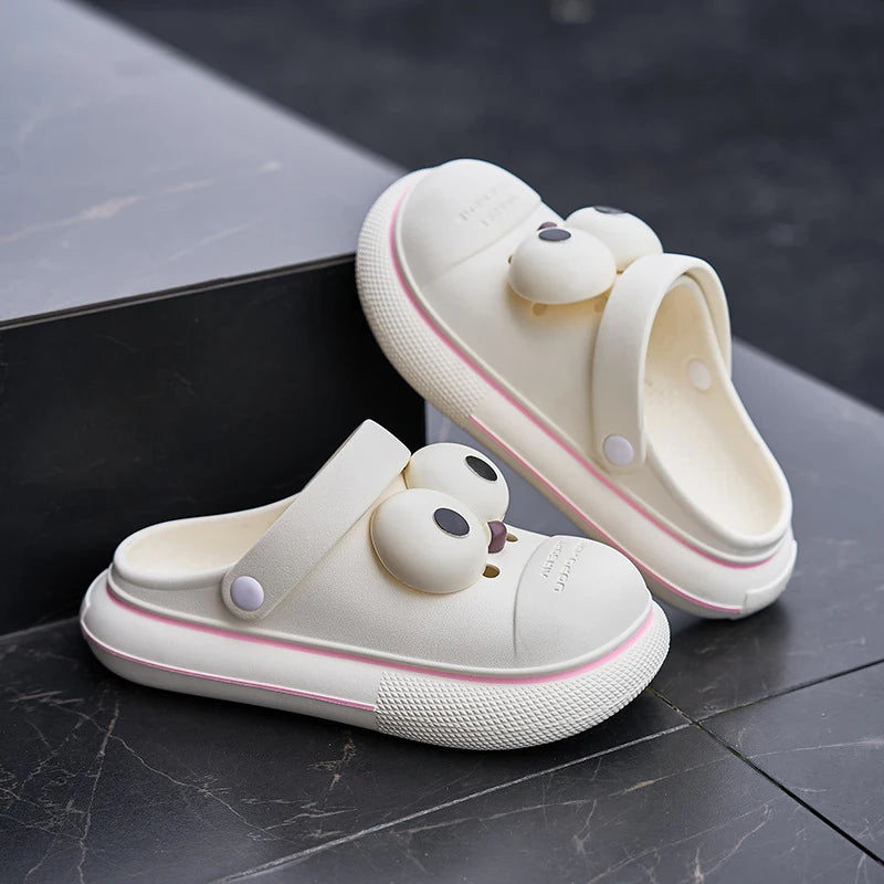 1 Pair Cartoons Funny Anime Accessories Funny Big Eye DIY Decoration Shoe Buckle Buckle Shoe Flower Buckle Charms Accessories