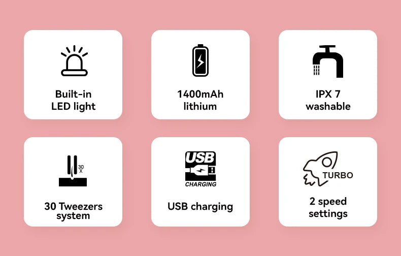 VGR Hair Removal Professional Body Care Trimmer 5in1 IPX6 Waterproof Hair Trimmer LED Two Speeds Electric Razor for Women V-759