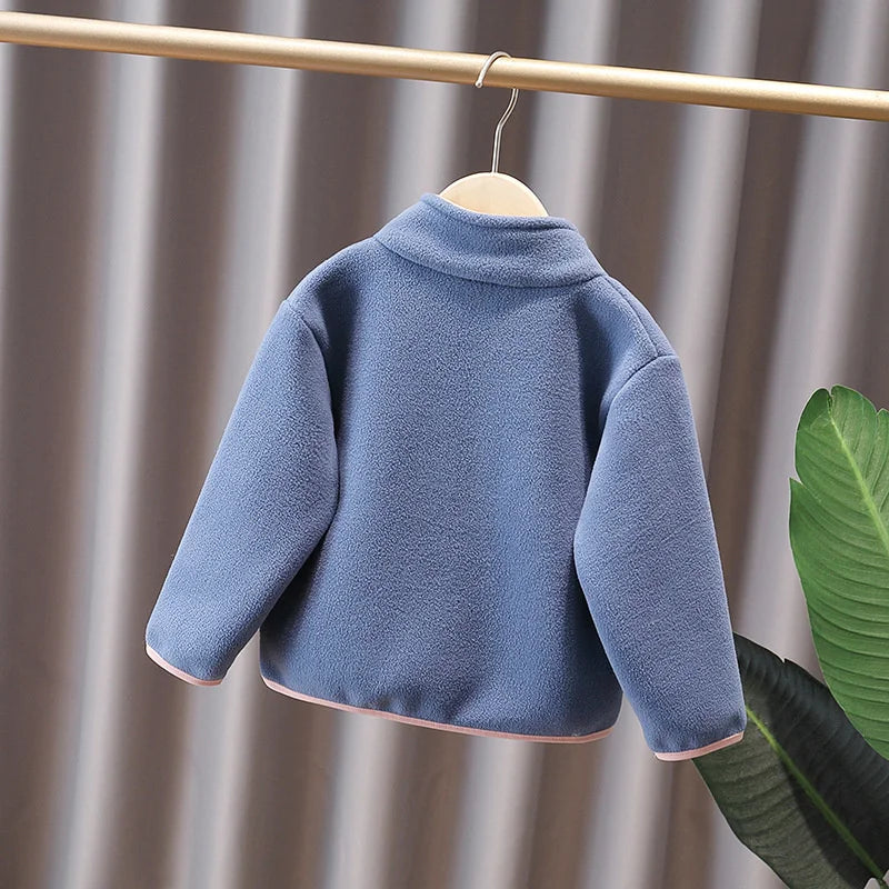 New Autumn Winter Baby Girls Clothes Boys Clothing Children Jacket Toddler Casual Thickened Costume Infant Coat Kids Sportswear
