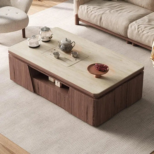 Modern Home Coffee Tables Storage Shelf Table Basse Table Sturdy Frame Easy Suitable Mesa De Centro Sala Living Room Furniture