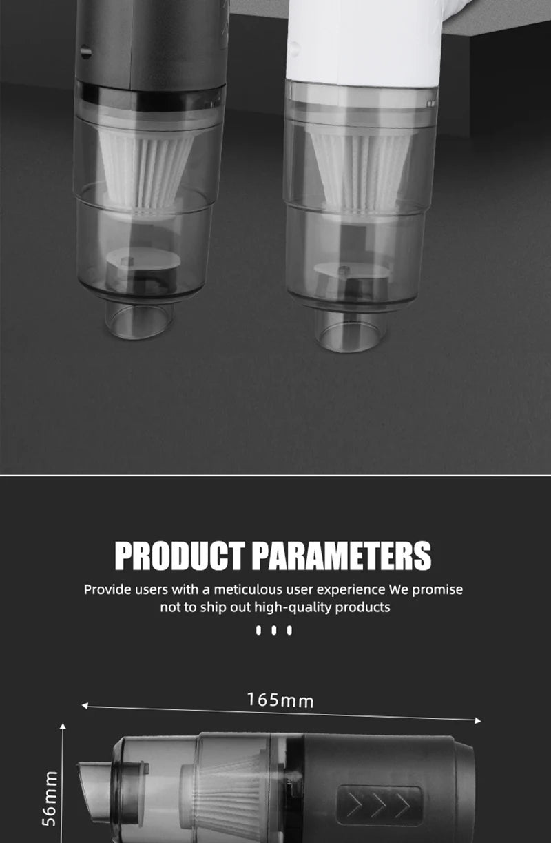 XIAOMI 2900000pa Car Wireless Vacuum Cleaner 120w 3-in-1 Portable Handheld For Home Rechargeable Auto Cordless Cleaner 2025