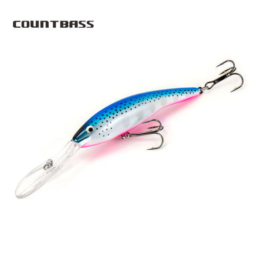 Countbass Deep Tail Wobbler 90mm 110mm Floating Diving Depth 6-9M Crankbait Chatterbait Fishing Lures Hard Bait