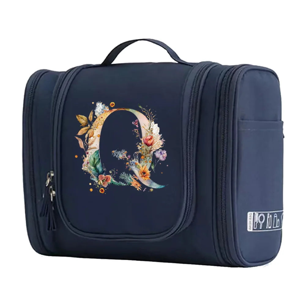 New Fashion Floral Shaped Letter Pattern Female Toiletries Are Very Convenient Minimalist Makeup Bag for Easy Storage of Items