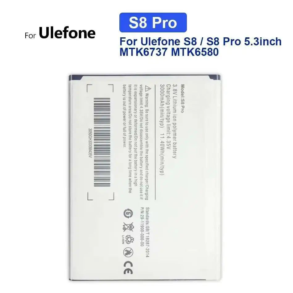Mobile Phone Battery For Ulefone Note 16 pro 13P 12P 11P 10 9P 7 7P 6P 6 6T S10 S9 S8 S7 Pro S11 3277 3098 3278 3106