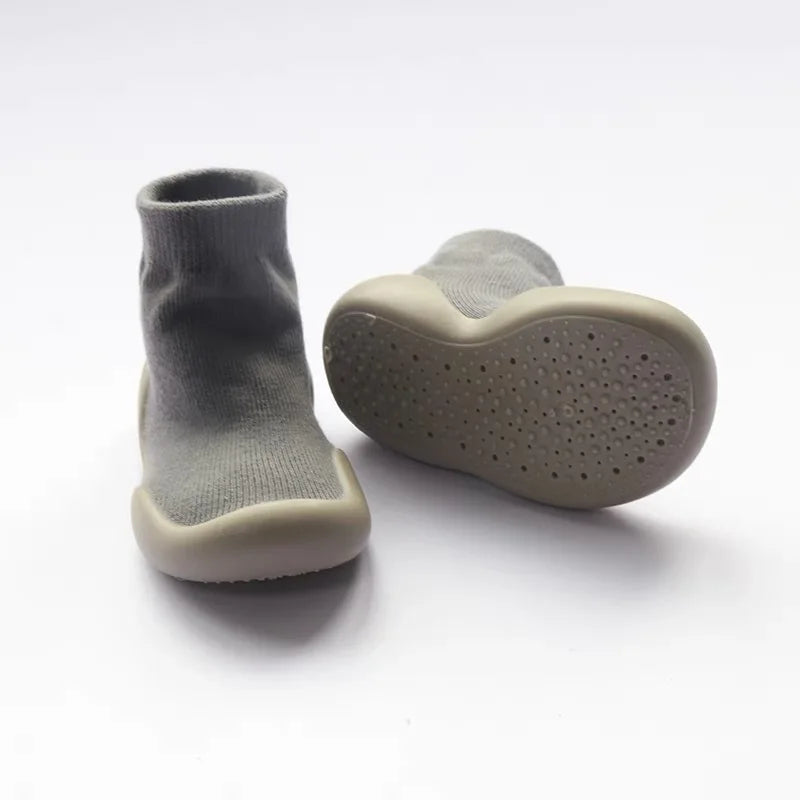 Baby Walking Shoes Spring and Autumn Children's Solid Color Anti Slip Children's Shoes Socks Floor Socks for Boys and Girls